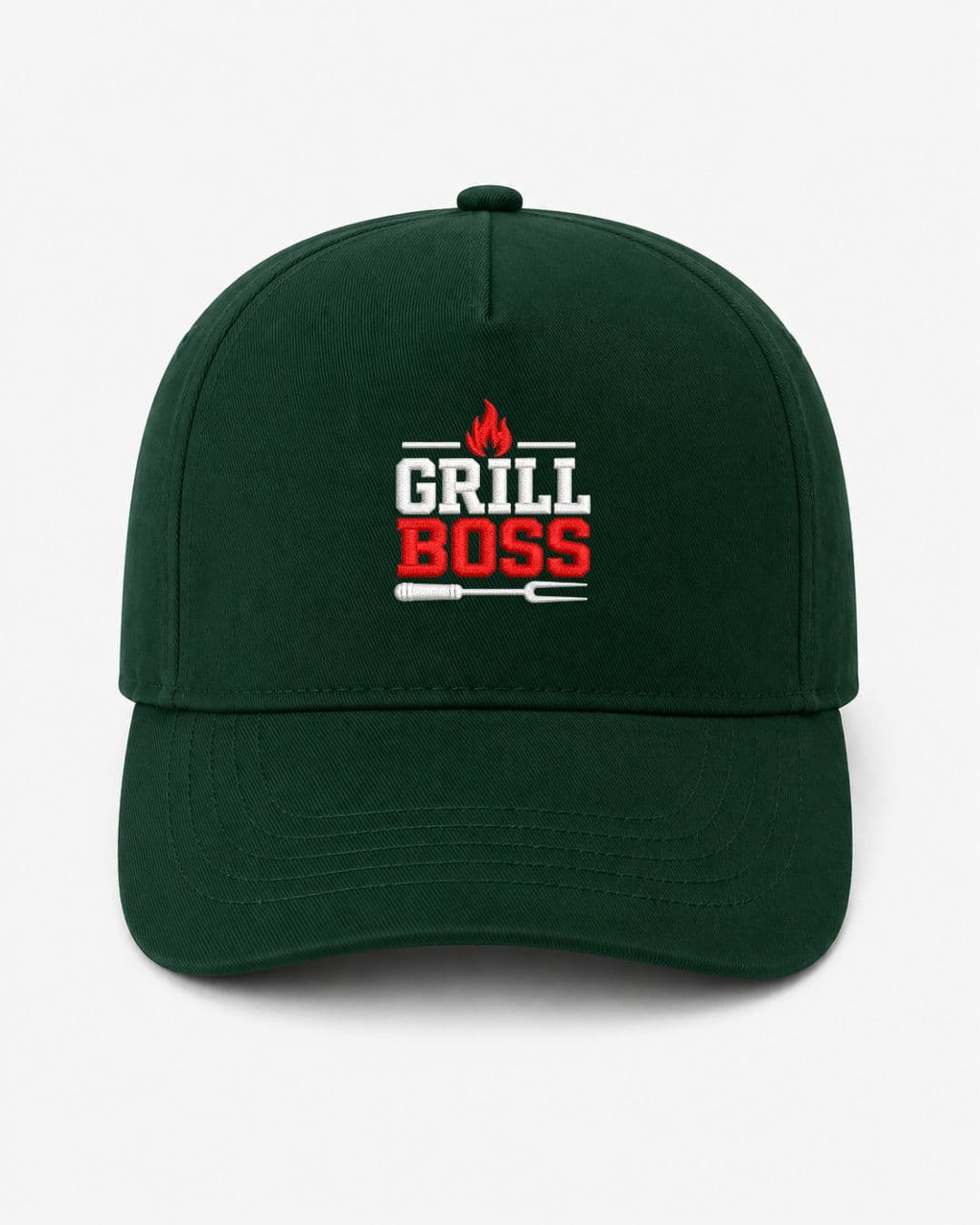 Ricamo Personalizzato - Cappellino Ricamato Unisex Da Baseball Regolabile – Design Grill Boss-Biiply