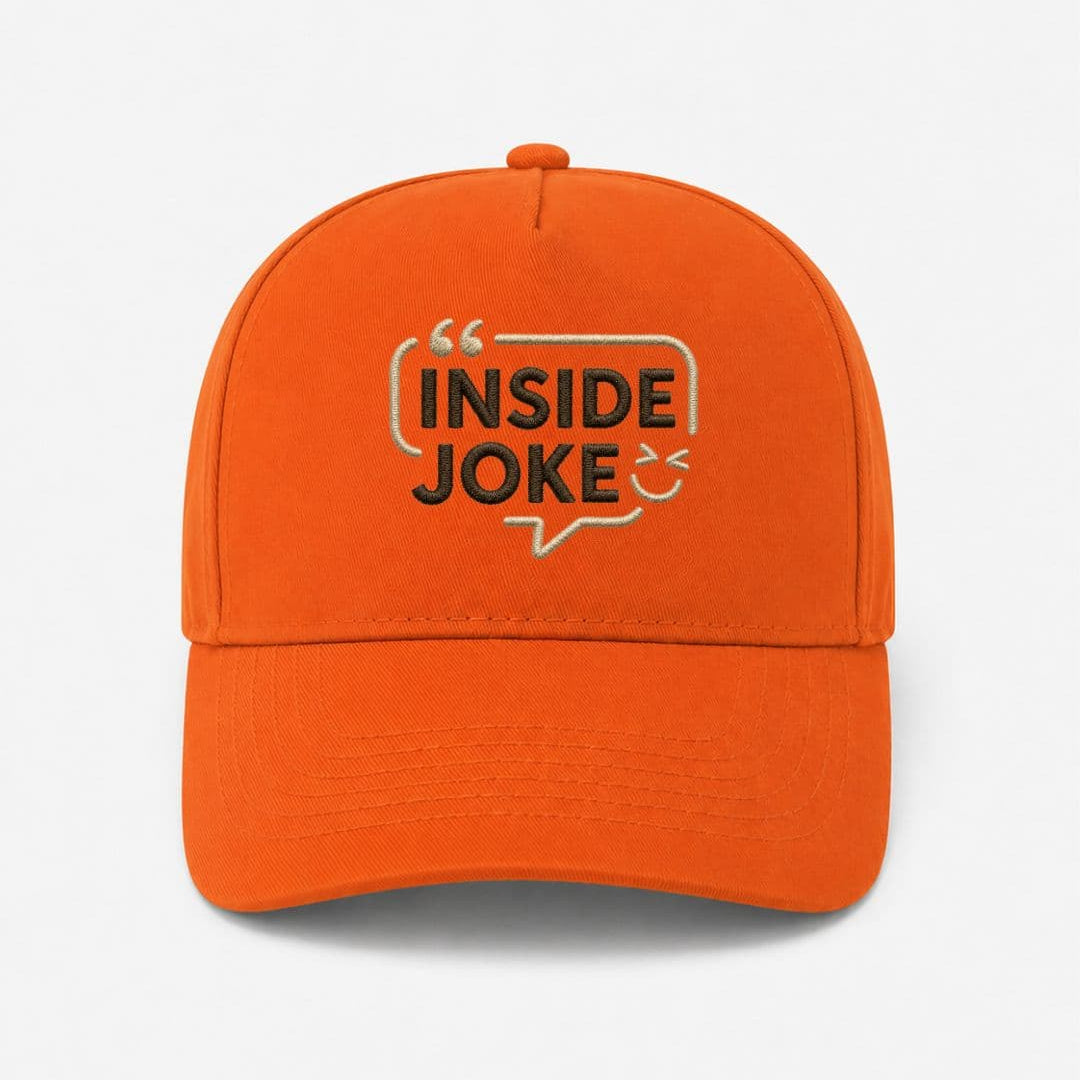 Ricamo Personalizzato - Cappellino Ricamato Unisex Da Baseball Regolabile – Design Inside Joke-Biiply
