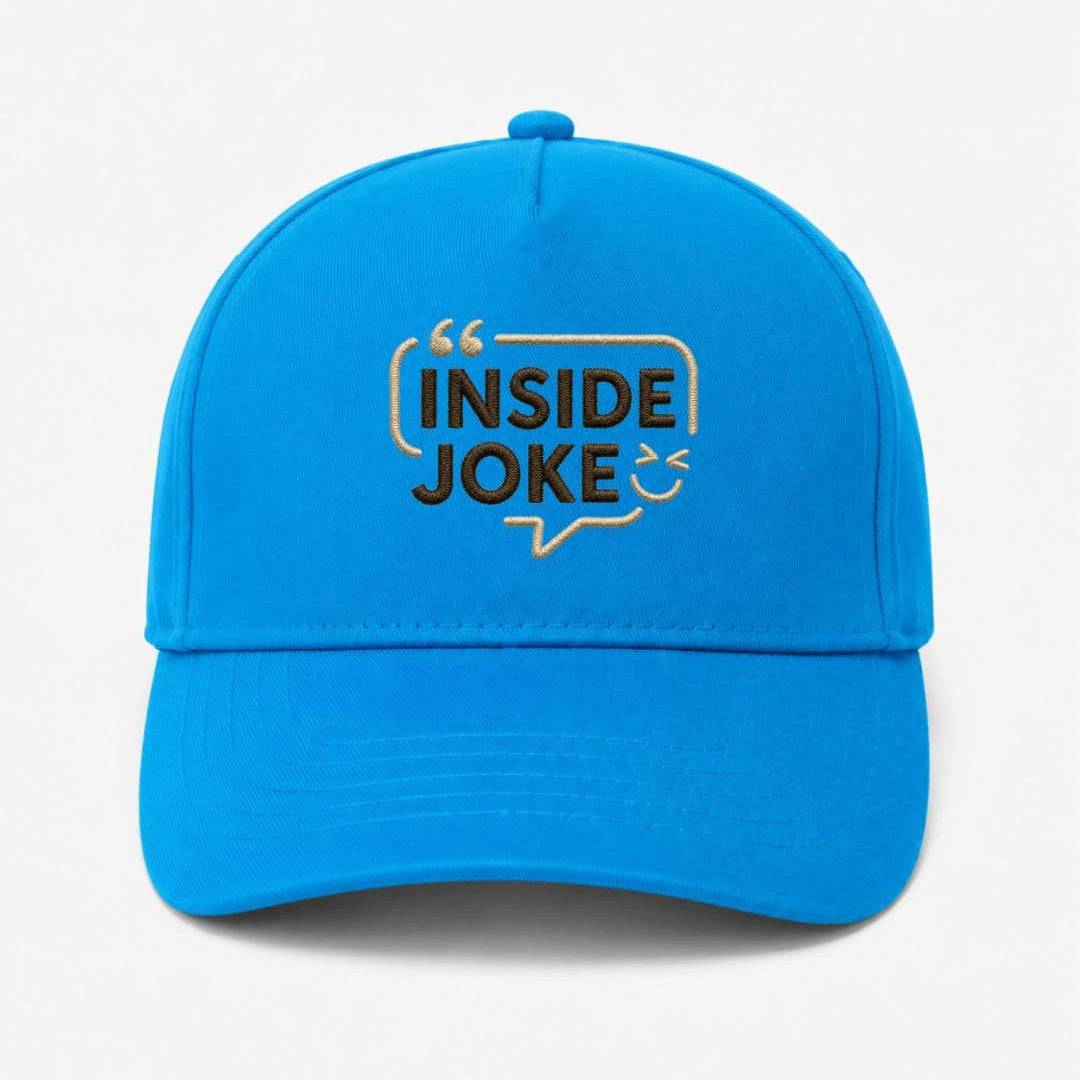 Ricamo Personalizzato - Cappellino Ricamato Unisex Da Baseball Regolabile – Design Inside Joke-Biiply