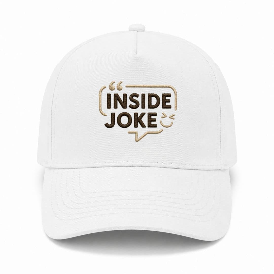 Ricamo Personalizzato - Cappellino Ricamato Unisex Da Baseball Regolabile – Design Inside Joke-Biiply