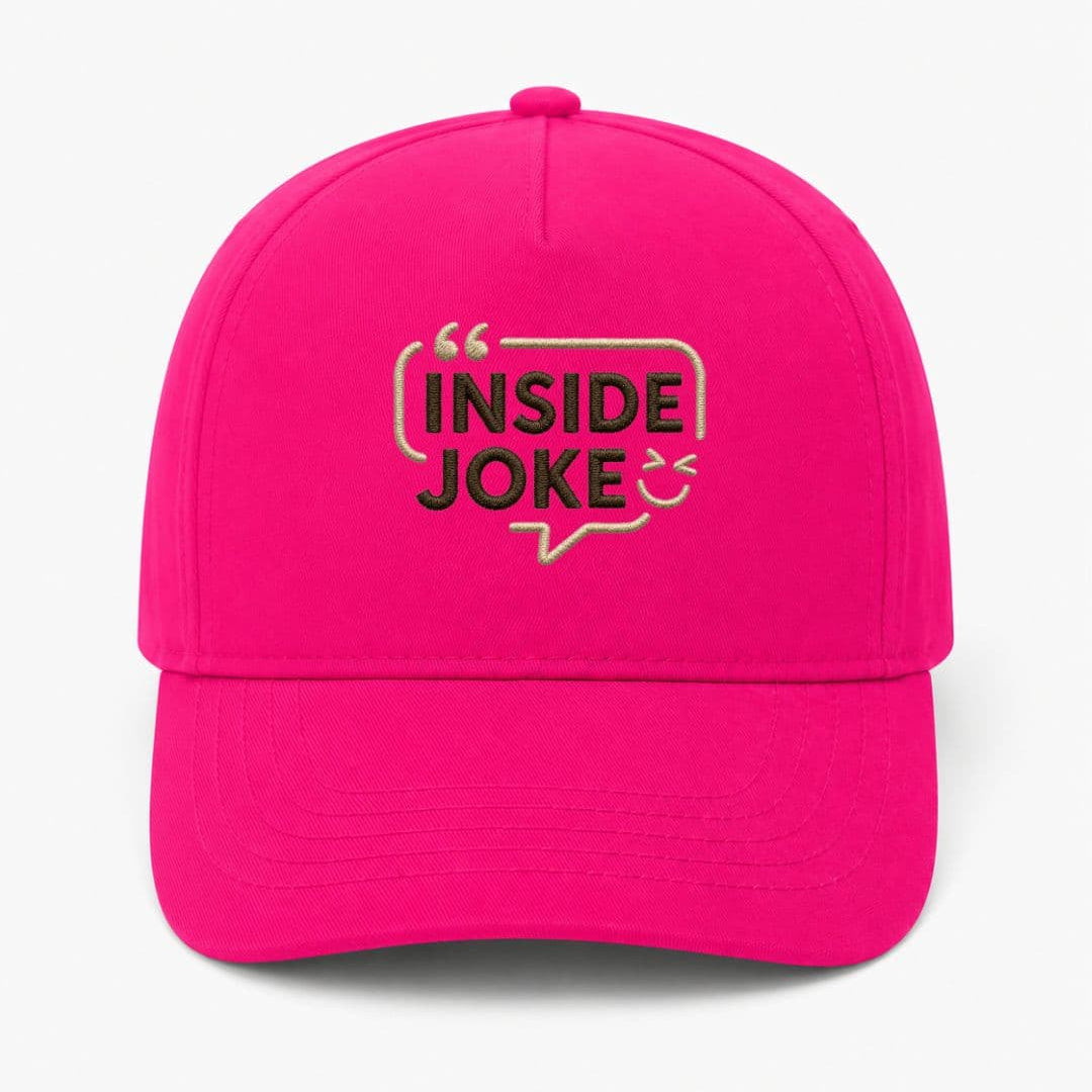 Ricamo Personalizzato - Cappellino Ricamato Unisex Da Baseball Regolabile – Design Inside Joke-Biiply