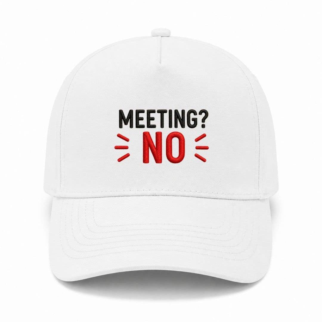 Ricamo Personalizzato - Cappellino Ricamato Unisex Da Baseball Regolabile – Design Meeting No-Biiply
