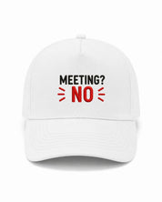 Ricamo Personalizzato - Cappellino Ricamato Unisex Da Baseball Regolabile – Design Meeting No-Biiply
