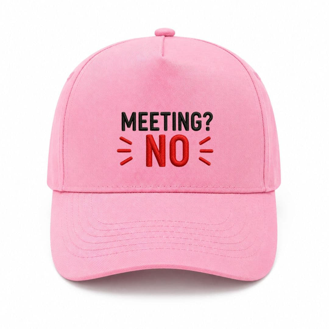 Ricamo Personalizzato - Cappellino Ricamato Unisex Da Baseball Regolabile – Design Meeting No-Biiply