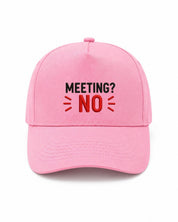 Ricamo Personalizzato - Cappellino Ricamato Unisex Da Baseball Regolabile – Design Meeting No-Biiply