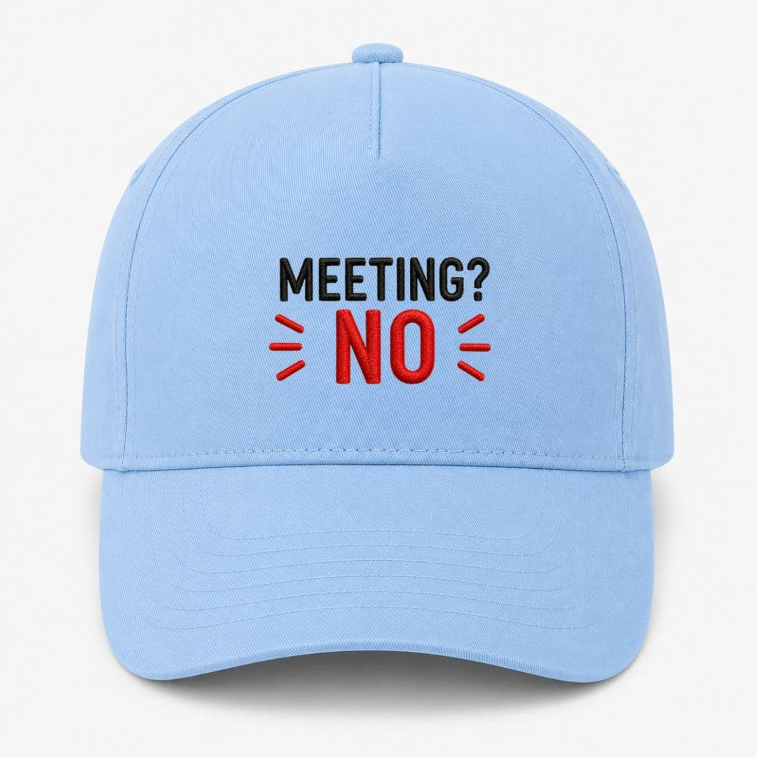 Ricamo Personalizzato - Cappellino Ricamato Unisex Da Baseball Regolabile – Design Meeting No-Biiply
