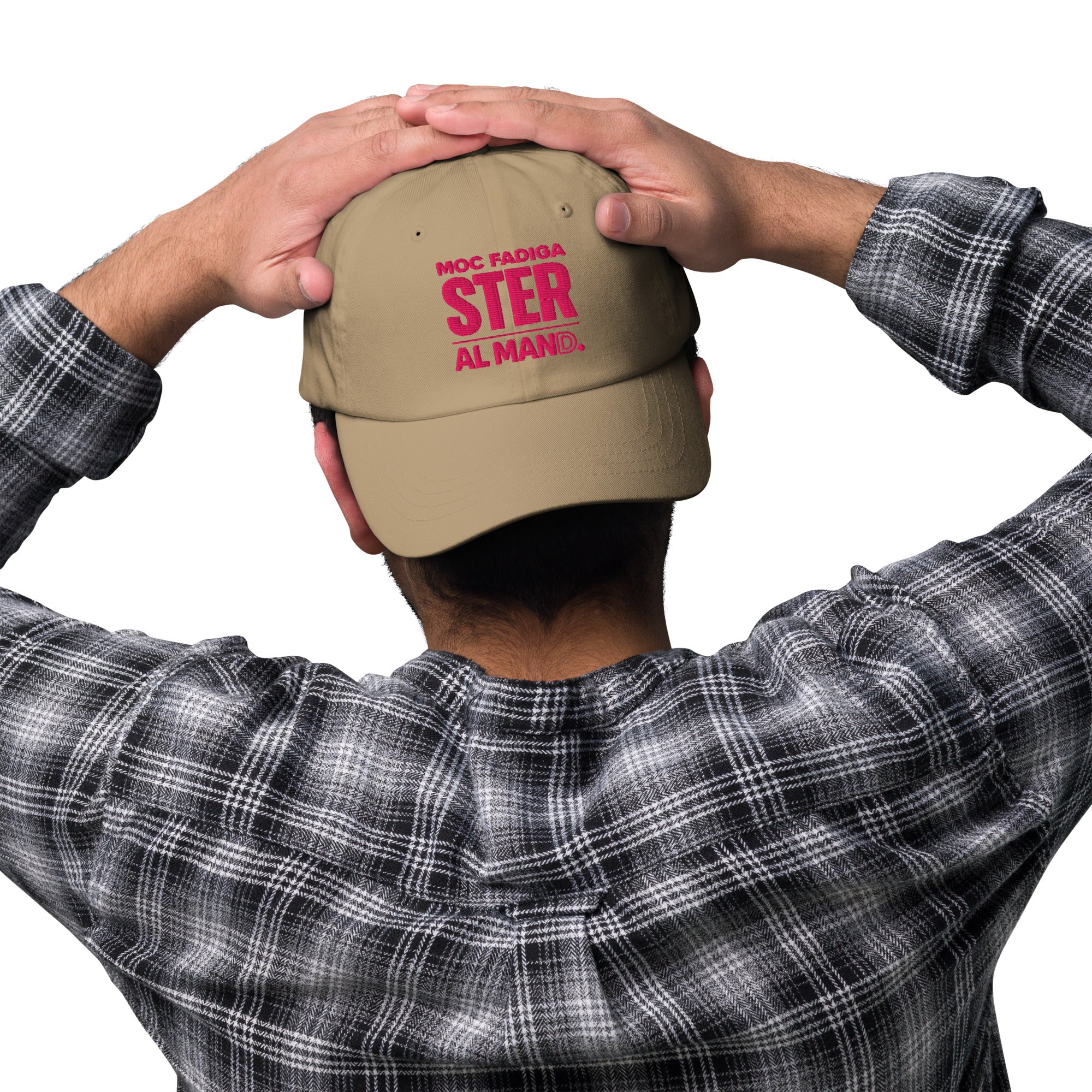 Ricamo Personalizzato - Cappellino Ricamato Unisex Da Baseball Regolabile – Design Moc Fadiga Ster Al Mand-Biiply