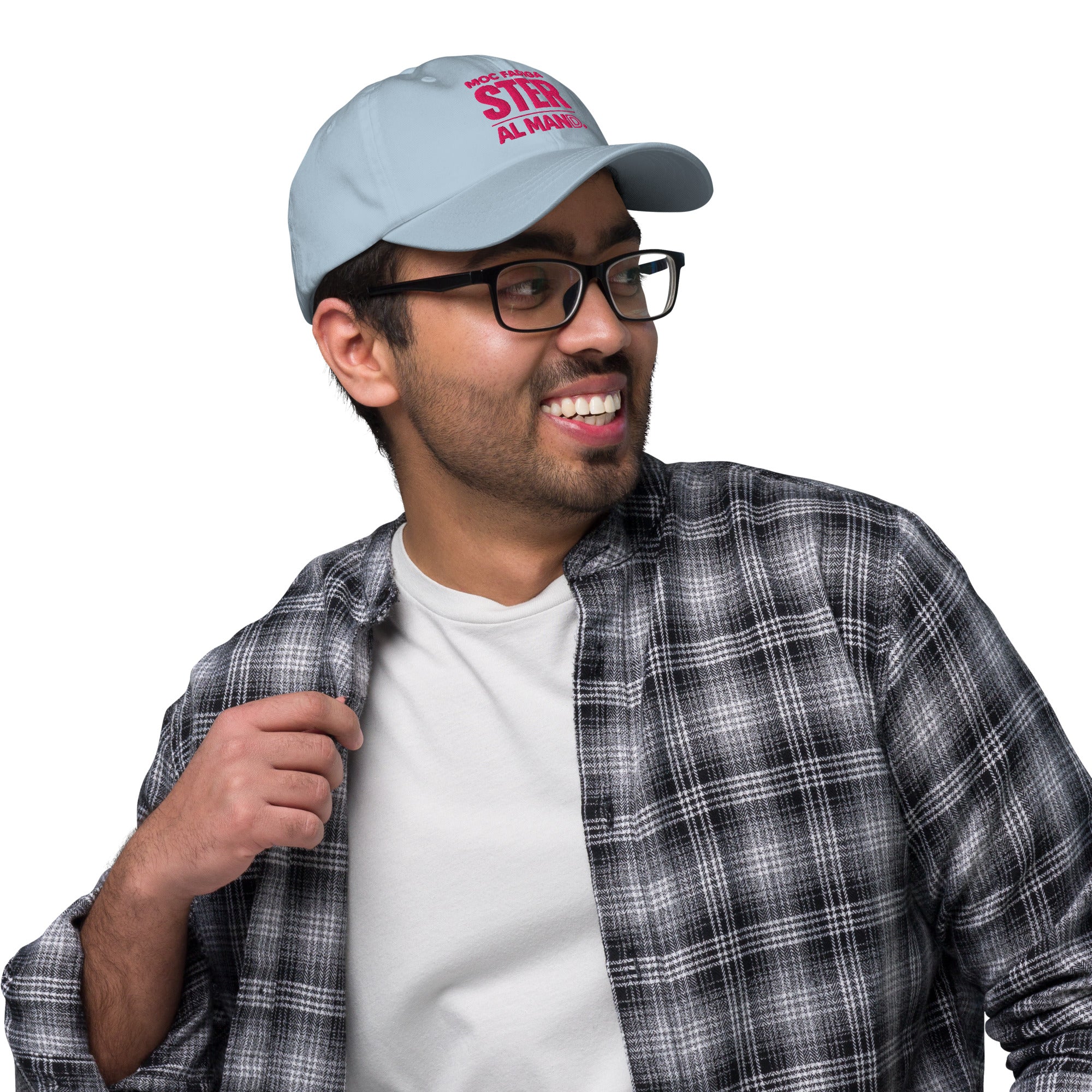 Ricamo Personalizzato - Cappellino Ricamato Unisex Da Baseball Regolabile – Design Moc Fadiga Ster Al Mand-Biiply