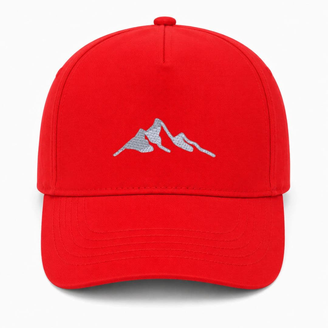 Ricamo Personalizzato - Cappellino Ricamato Unisex Da Baseball Regolabile – Design Montagna-Biiply