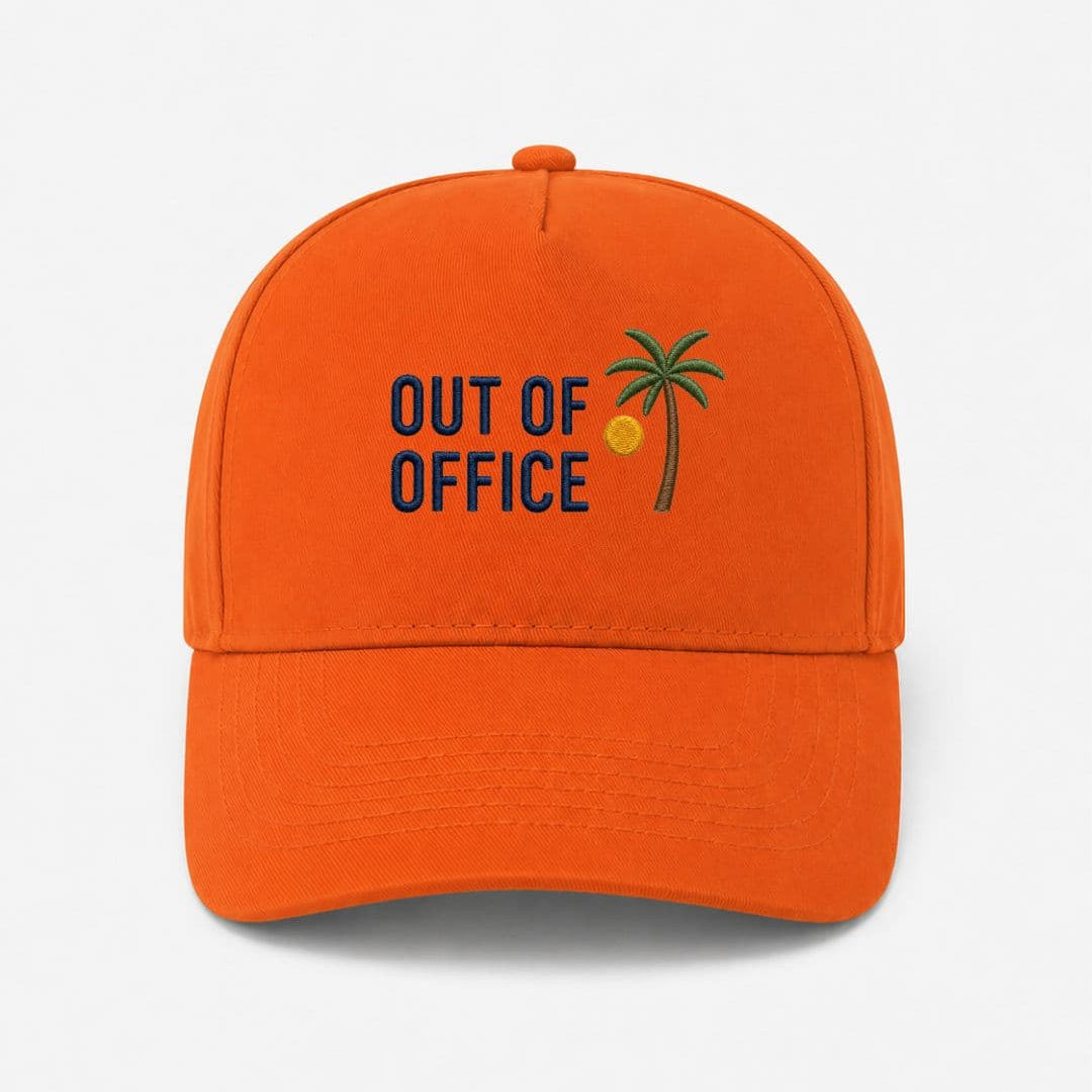 Ricamo Personalizzato - Cappellino Ricamato Unisex Da Baseball Regolabile – Design Out of office logo Palma-Biiply