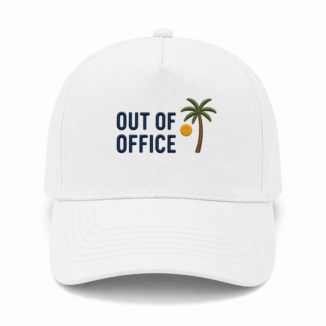 Ricamo Personalizzato - Cappellino Ricamato Unisex Da Baseball Regolabile – Design Out of office logo Palma-Biiply