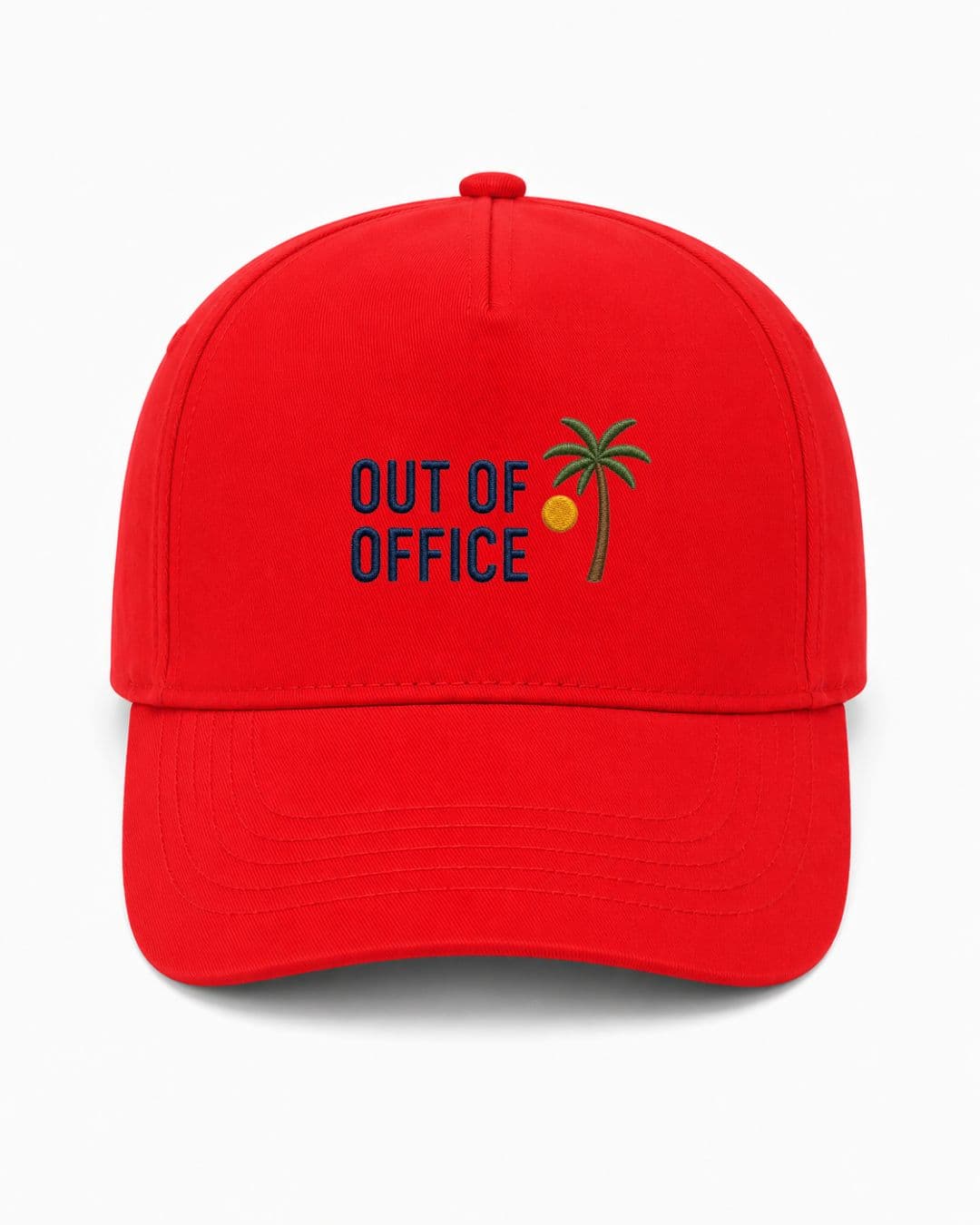 Ricamo Personalizzato - Cappellino Ricamato Unisex Da Baseball Regolabile – Design Out of office logo Palma-Biiply