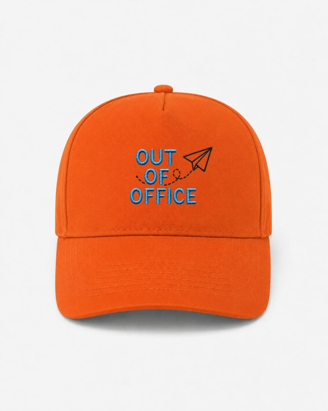 Ricamo Personalizzato - Cappellino Ricamato Unisex Da Baseball Regolabile – Design Out off office con logo aereo-Biiply