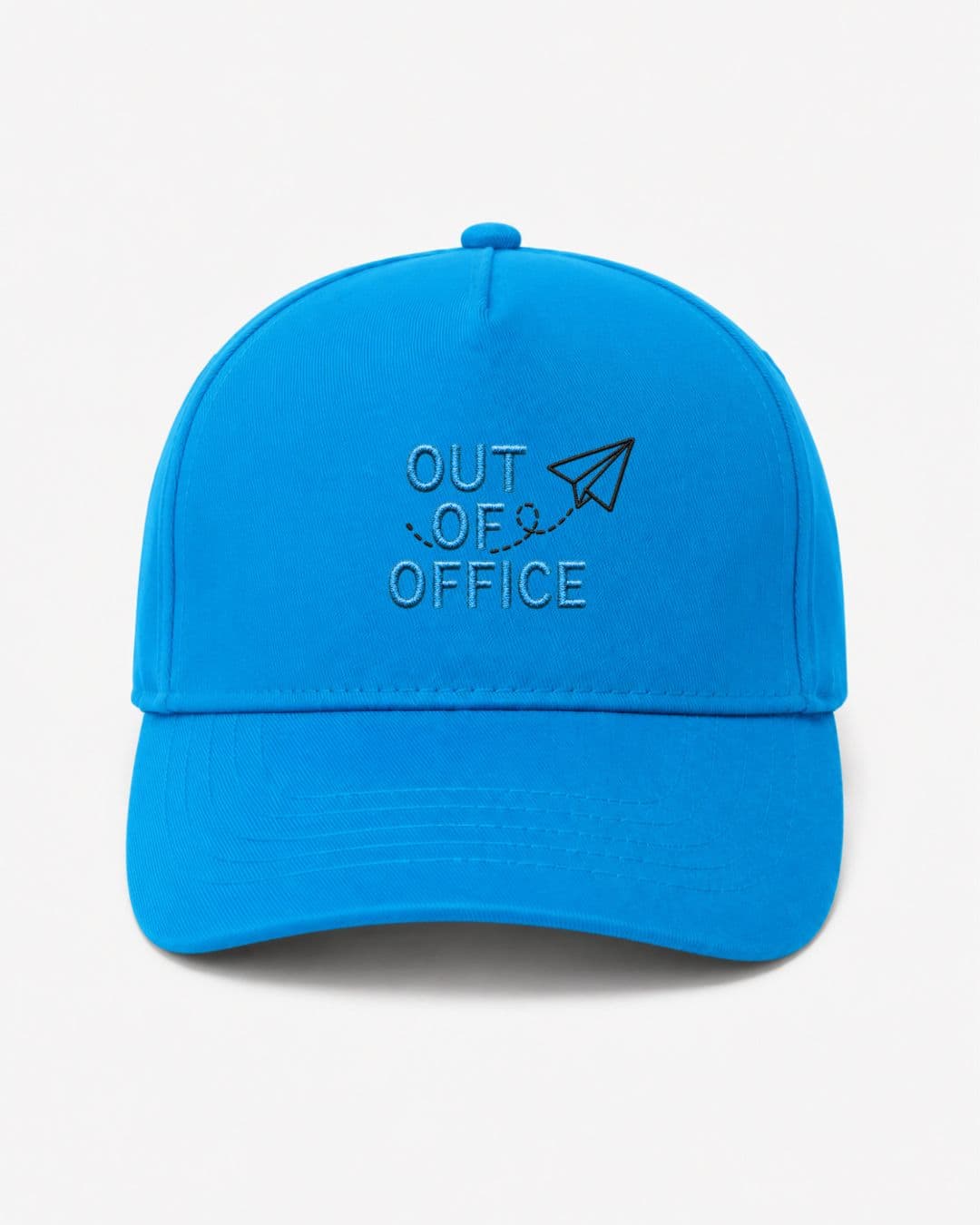 Ricamo Personalizzato - Cappellino Ricamato Unisex Da Baseball Regolabile – Design Out off office con logo aereo-Biiply