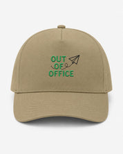 Ricamo Personalizzato - Cappellino Ricamato Unisex Da Baseball Regolabile – Design Out off office con logo aereo-Biiply