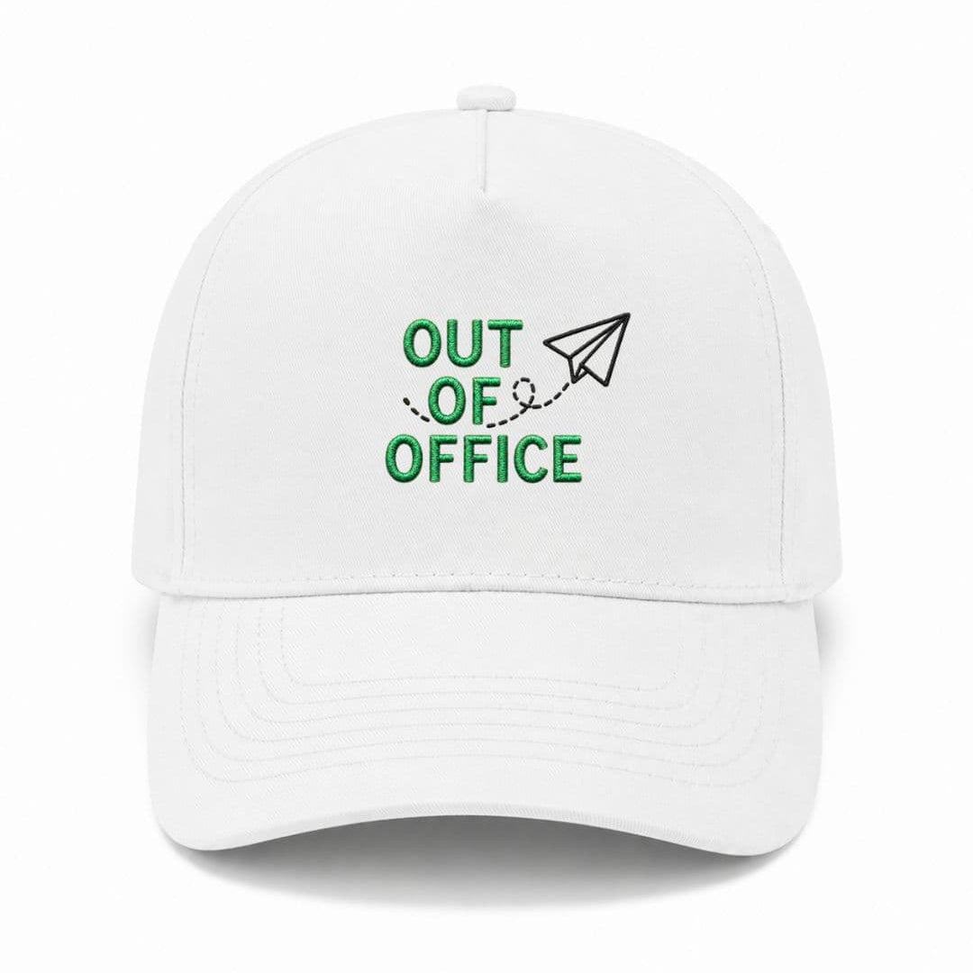 Ricamo Personalizzato - Cappellino Ricamato Unisex Da Baseball Regolabile – Design Out off office con logo aereo-Biiply