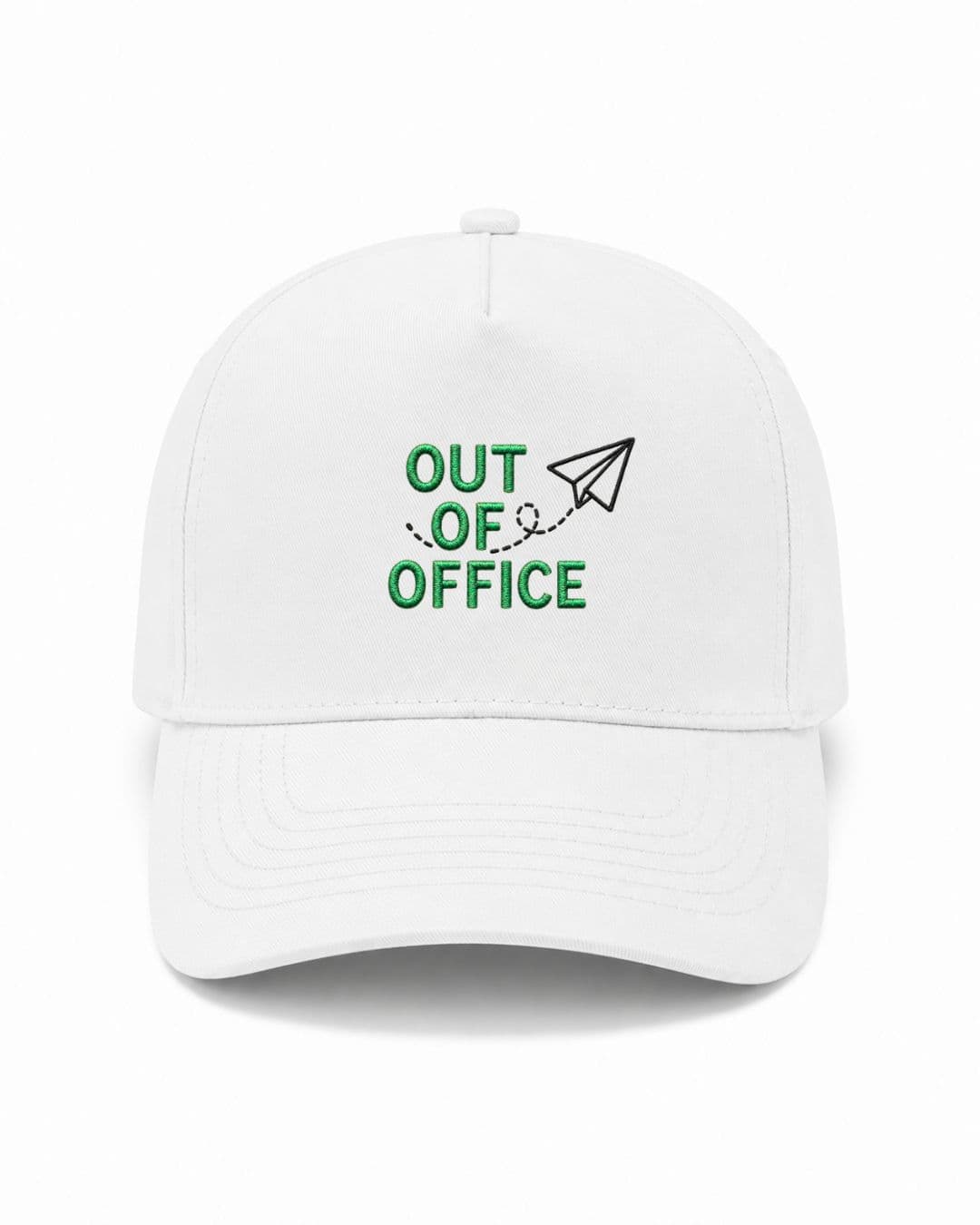 Ricamo Personalizzato - Cappellino Ricamato Unisex Da Baseball Regolabile – Design Out off office con logo aereo-Biiply