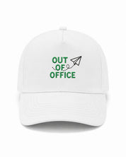 Ricamo Personalizzato - Cappellino Ricamato Unisex Da Baseball Regolabile – Design Out off office con logo aereo-Biiply