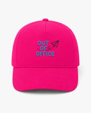 Ricamo Personalizzato - Cappellino Ricamato Unisex Da Baseball Regolabile – Design Out off office con logo aereo-Biiply