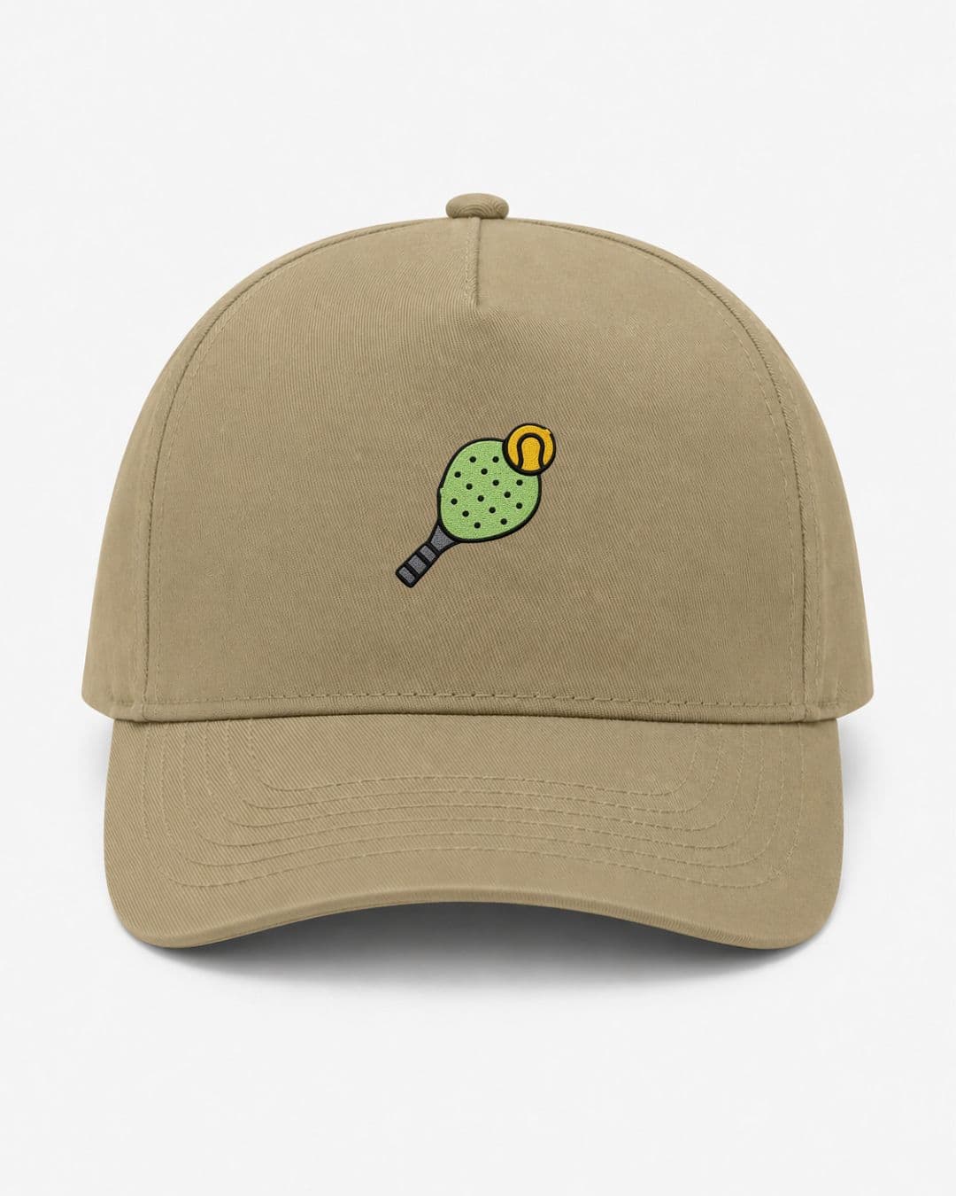 Ricamo Personalizzato - Cappellino Ricamato Unisex Da Baseball Regolabile – Design Racchetta da Paddle + Palla-Biiply
