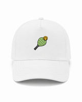 Cappellino Ricamato Unisex Da Baseball Regolabile – Design Racchetta da Paddle + Palla