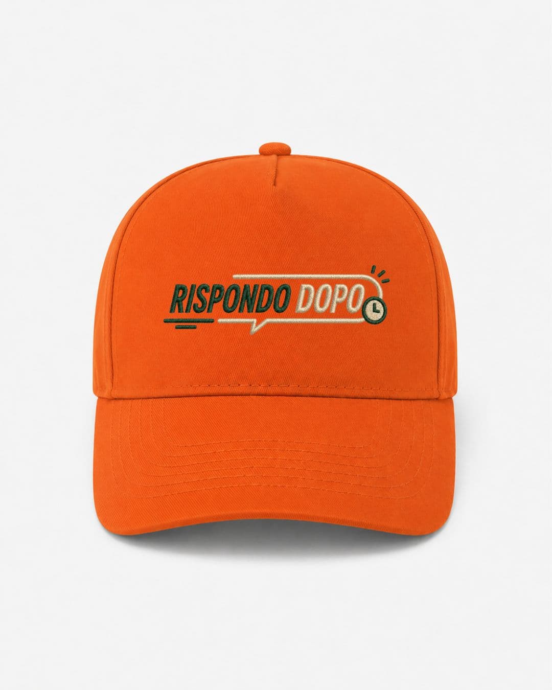 Ricamo Personalizzato - Cappellino Ricamato Unisex Da Baseball Regolabile – Design Rispondo dopo-Biiply
