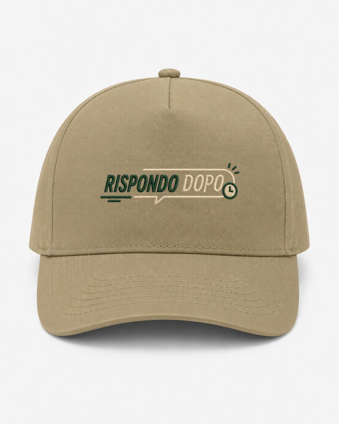 Ricamo Personalizzato - Cappellino Ricamato Unisex Da Baseball Regolabile – Design Rispondo dopo-Biiply