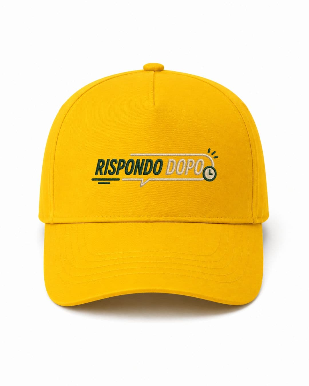 Ricamo Personalizzato - Cappellino Ricamato Unisex Da Baseball Regolabile – Design Rispondo dopo-Biiply