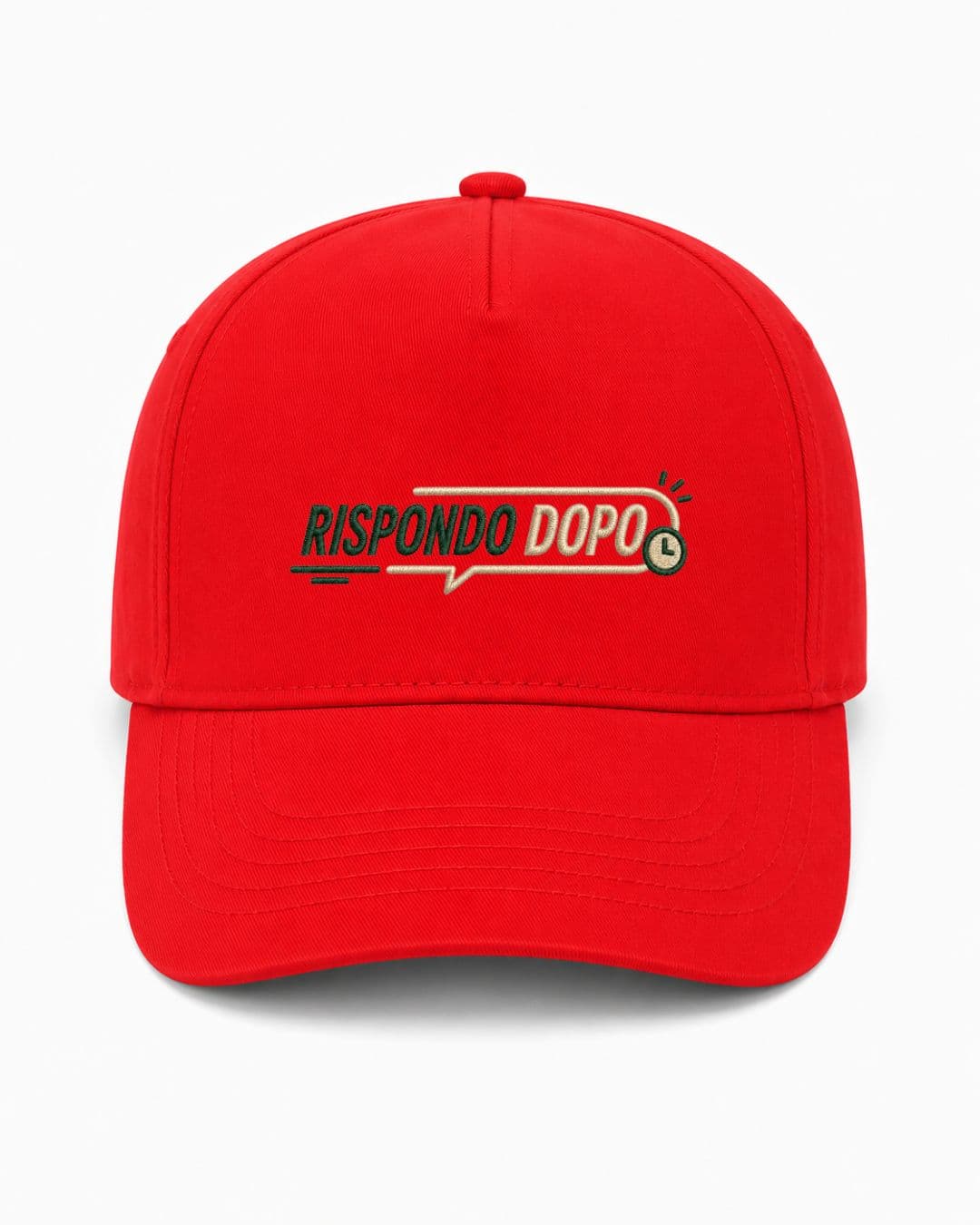 Ricamo Personalizzato - Cappellino Ricamato Unisex Da Baseball Regolabile – Design Rispondo dopo-Biiply