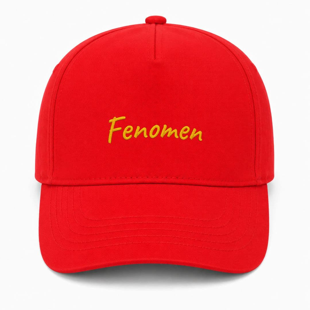 Ricamo Personalizzato - Cappellino Ricamato Unisex Da Baseball Regolabile – Design Scritta Fenomen-Biiply