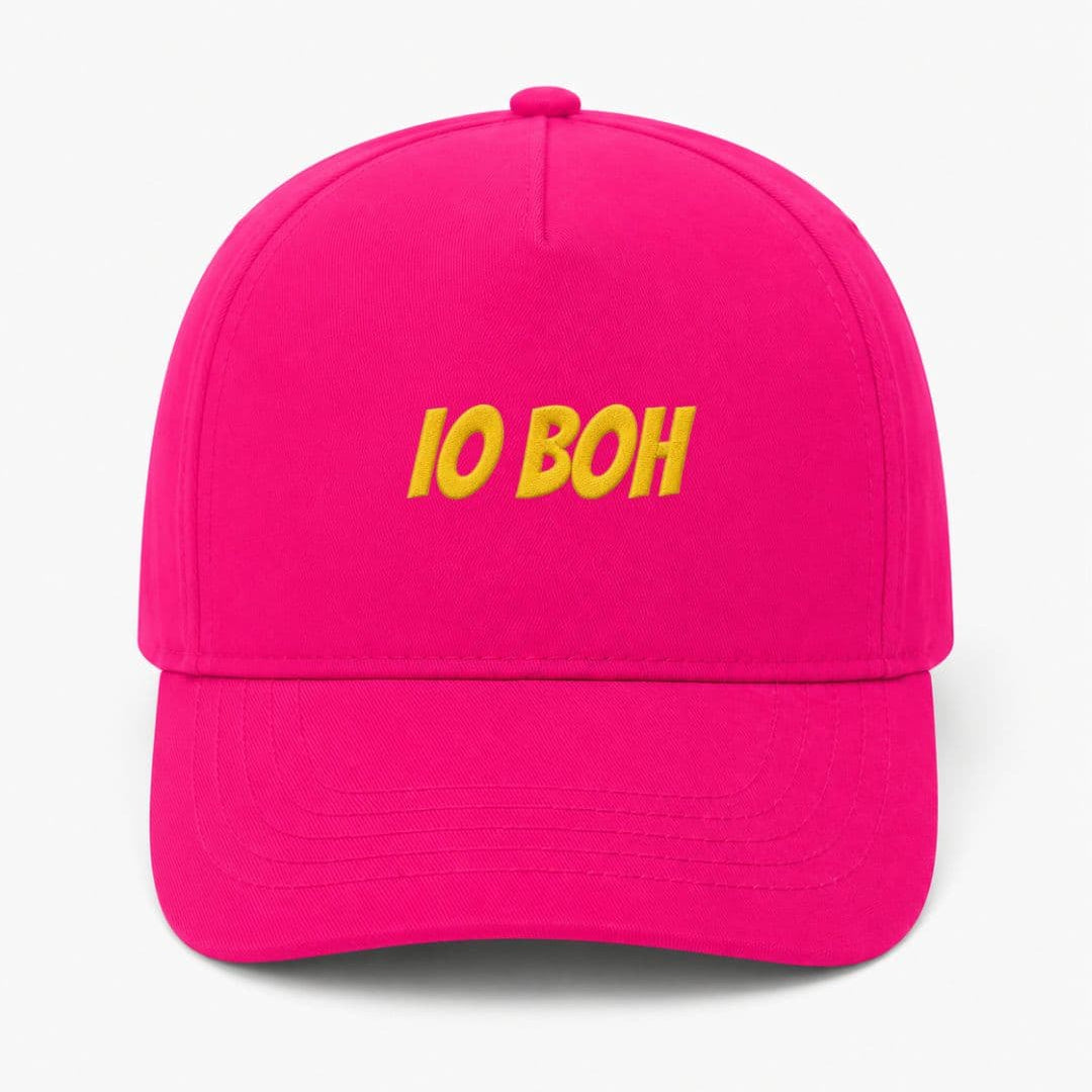 Ricamo Personalizzato - Cappellino Ricamato Unisex Da Baseball Regolabile – Design Scritta Io boh-Biiply