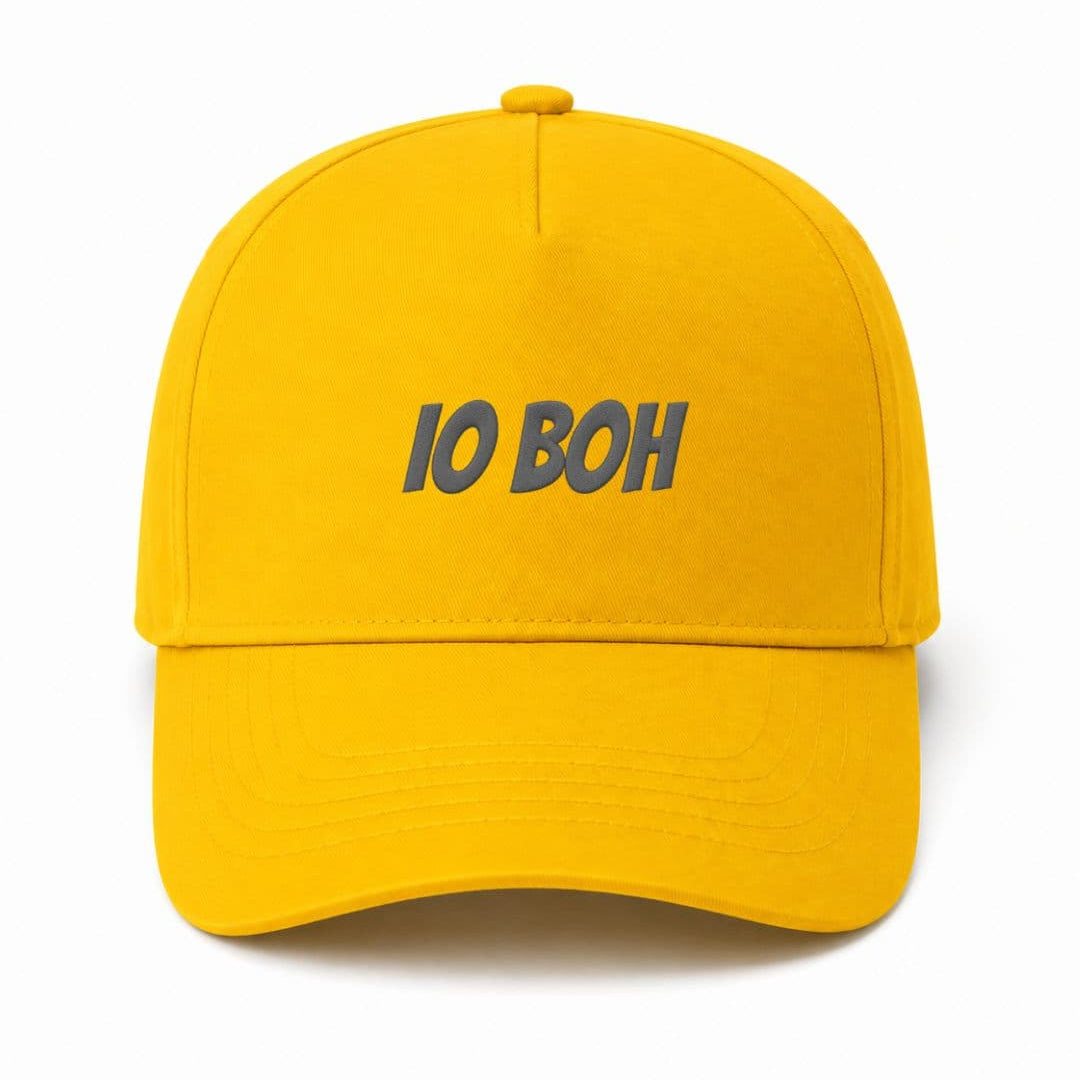 Ricamo Personalizzato - Cappellino Ricamato Unisex Da Baseball Regolabile – Design Scritta Io boh-Biiply