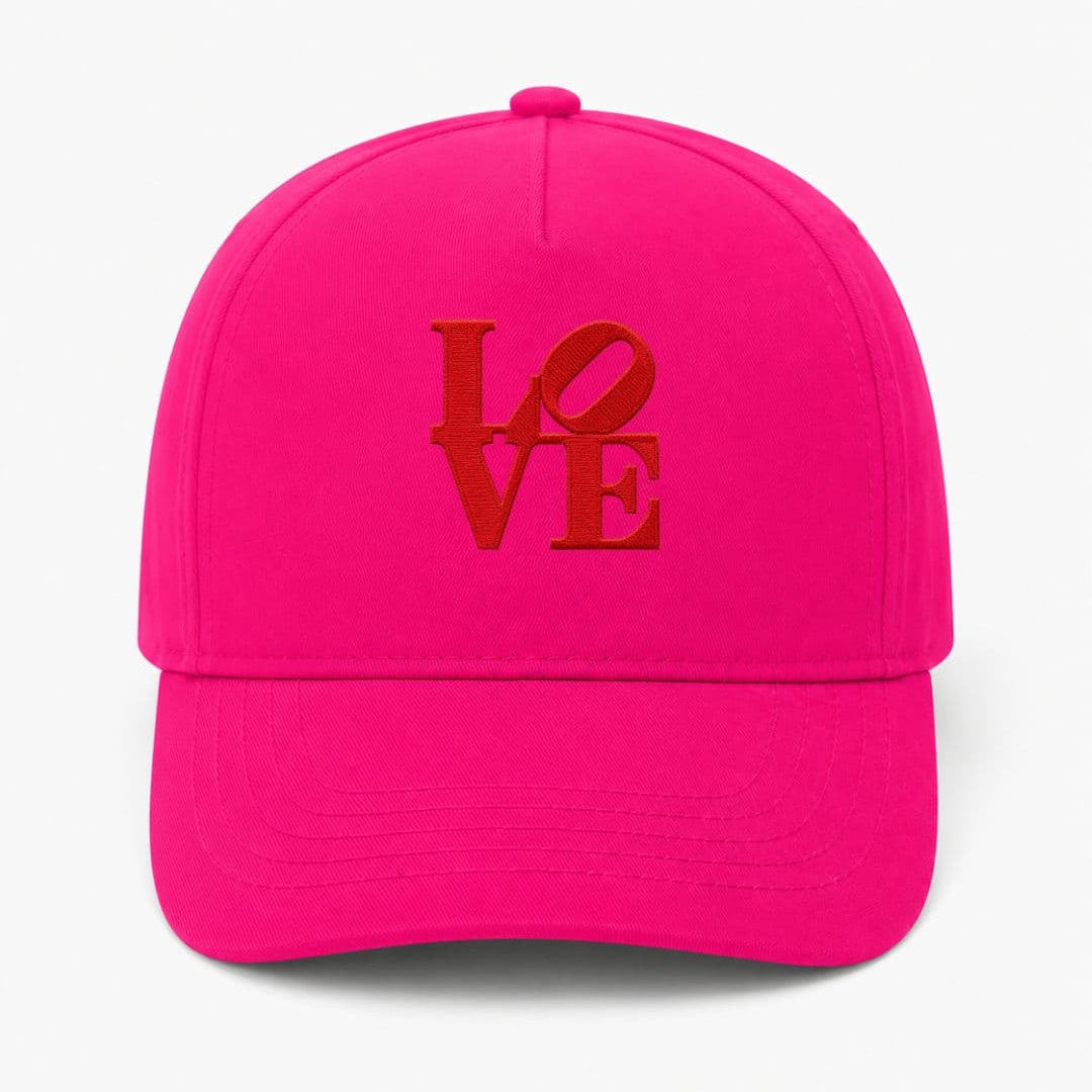 Ricamo Personalizzato - Cappellino Ricamato Unisex Da Baseball Regolabile – Design Scritta Love-Biiply