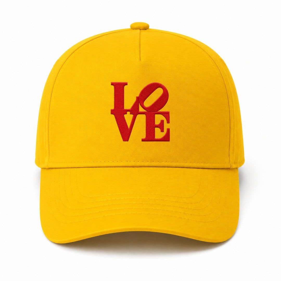 Ricamo Personalizzato - Cappellino Ricamato Unisex Da Baseball Regolabile – Design Scritta Love-Biiply