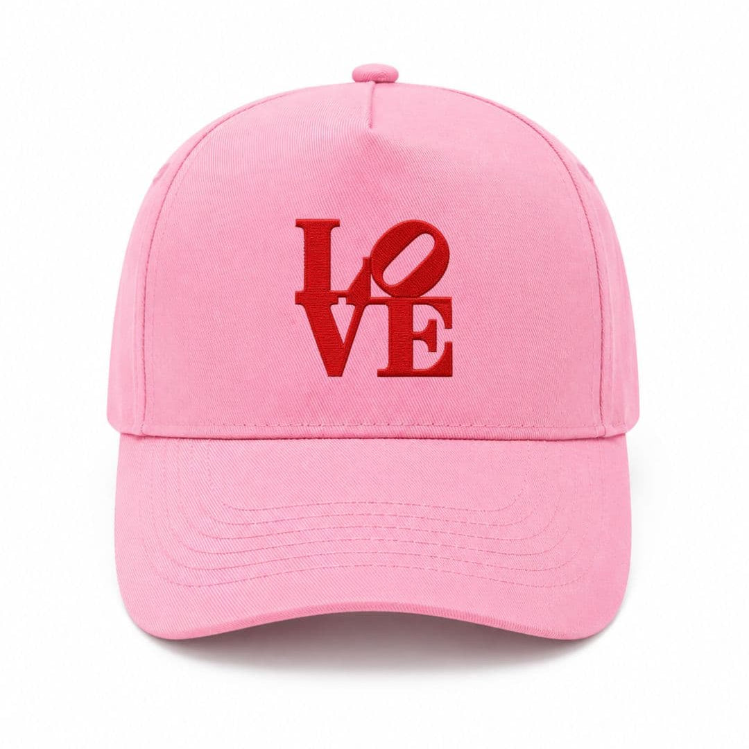 Ricamo Personalizzato - Cappellino Ricamato Unisex Da Baseball Regolabile – Design Scritta Love-Biiply