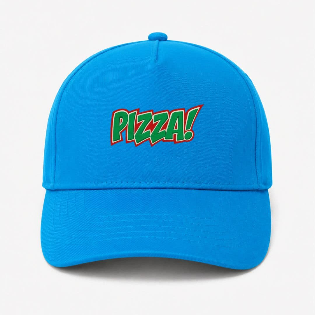 Ricamo Personalizzato - Cappellino Ricamato Unisex Da Baseball Regolabile – Design Scritta Pizza-Biiply
