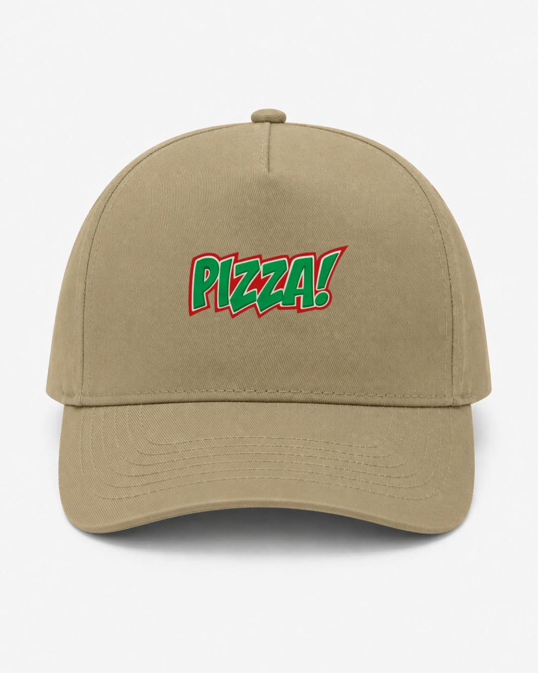 Ricamo Personalizzato - Cappellino Ricamato Unisex Da Baseball Regolabile – Design Scritta Pizza-Biiply