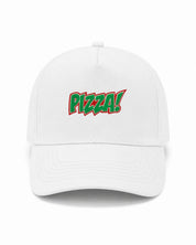 Ricamo Personalizzato - Cappellino Ricamato Unisex Da Baseball Regolabile – Design Scritta Pizza-Biiply