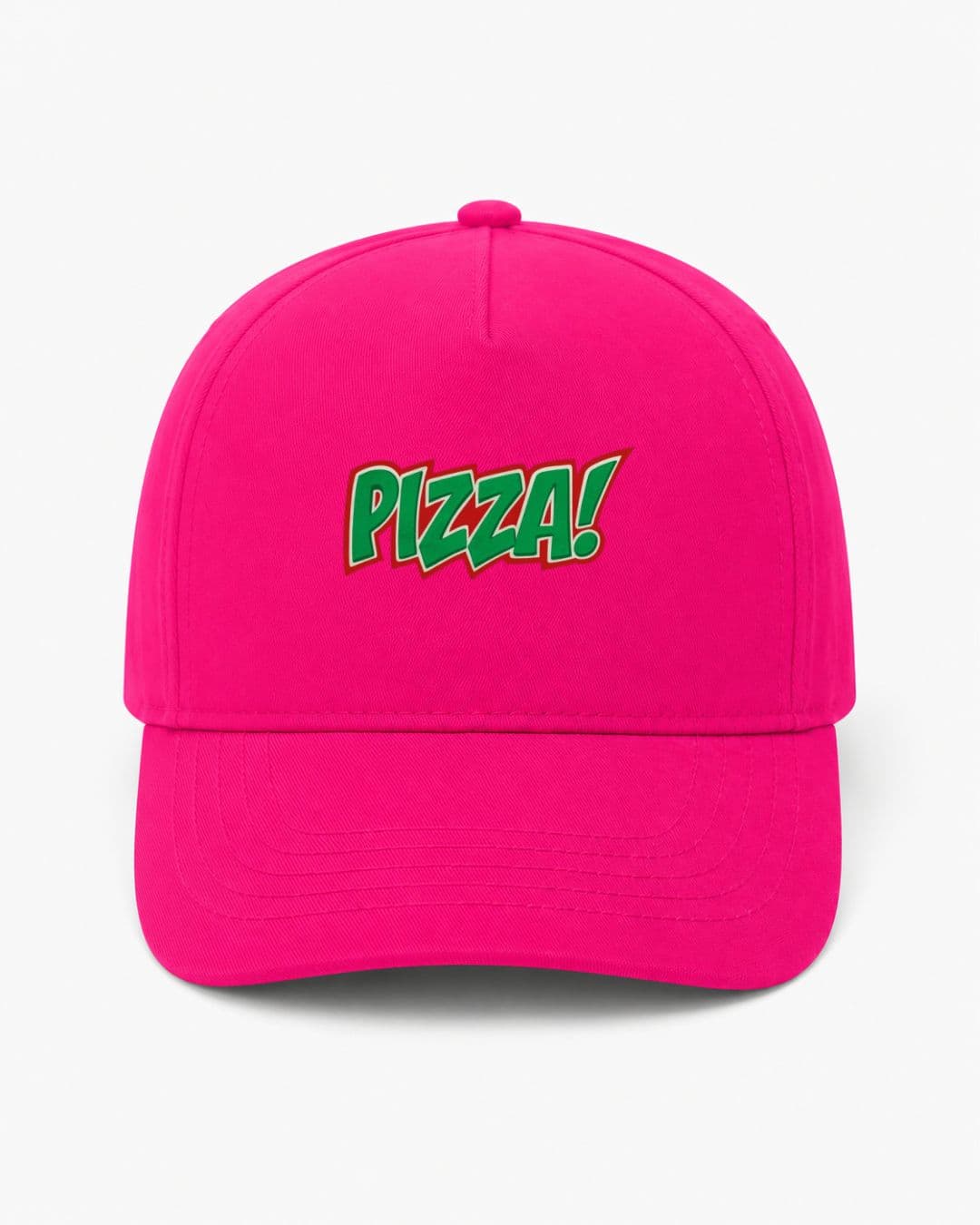 Ricamo Personalizzato - Cappellino Ricamato Unisex Da Baseball Regolabile – Design Scritta Pizza-Biiply