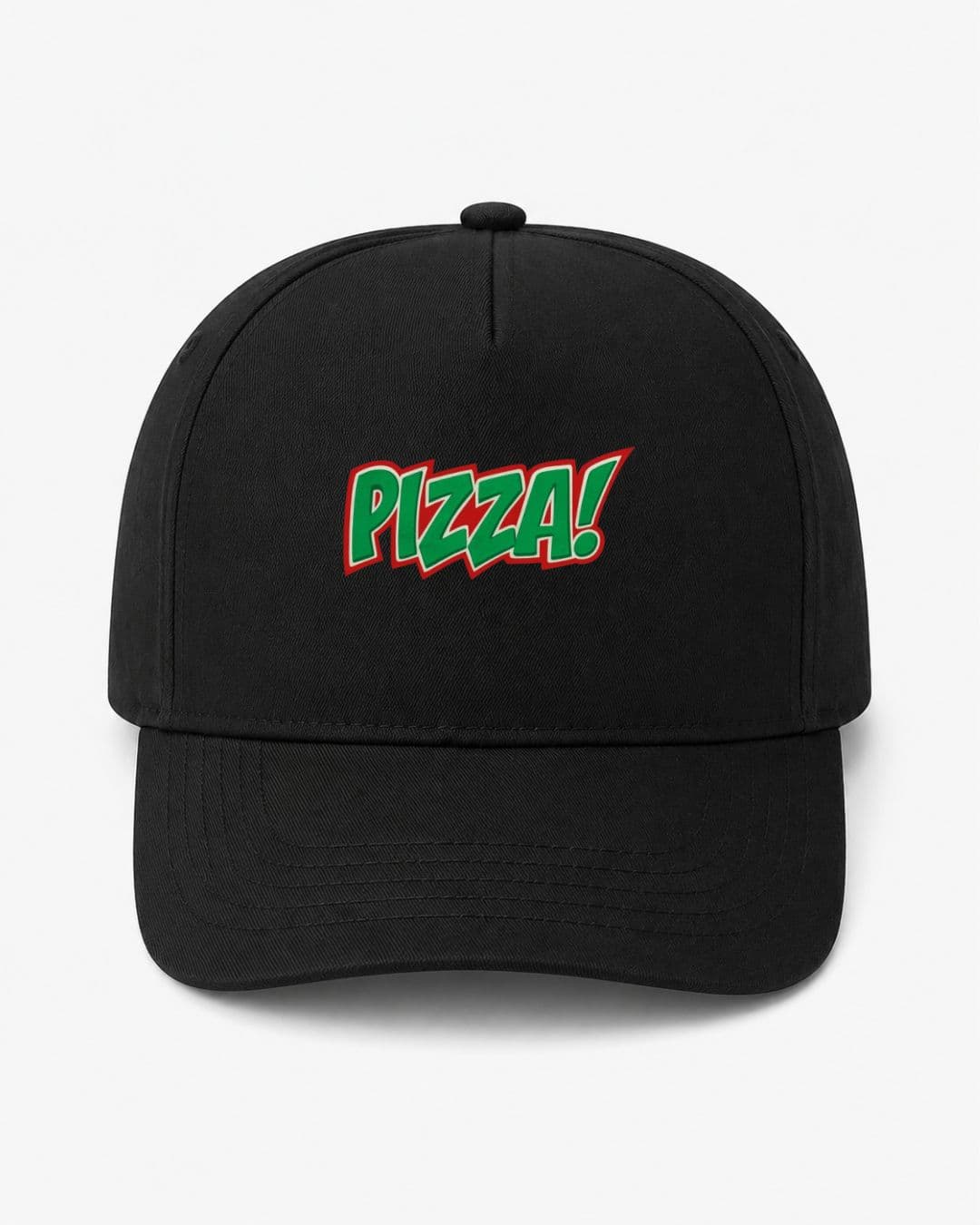 Ricamo Personalizzato - Cappellino Ricamato Unisex Da Baseball Regolabile – Design Scritta Pizza-Biiply