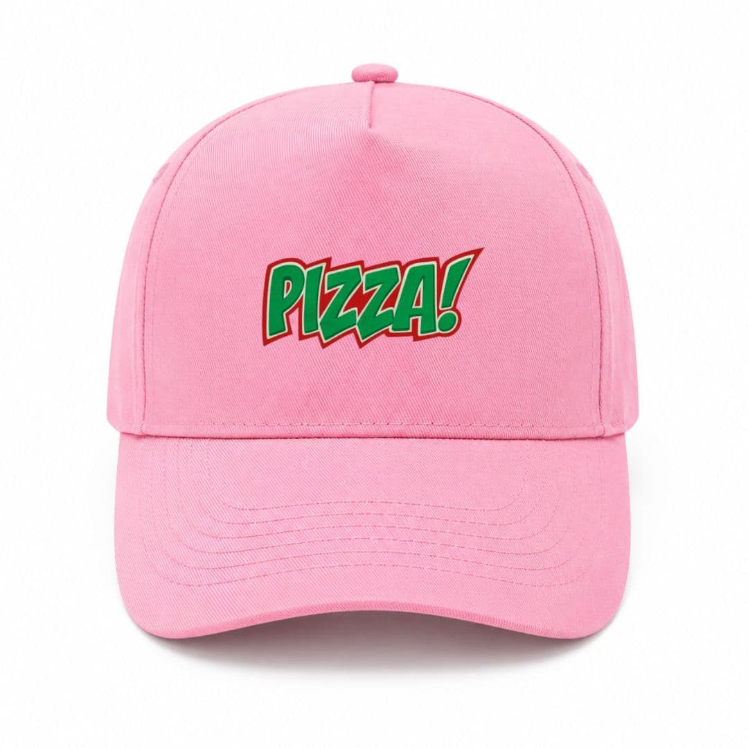 Ricamo Personalizzato - Cappellino Ricamato Unisex Da Baseball Regolabile – Design Scritta Pizza-Biiply