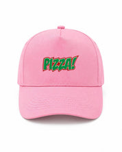 Ricamo Personalizzato - Cappellino Ricamato Unisex Da Baseball Regolabile – Design Scritta Pizza-Biiply