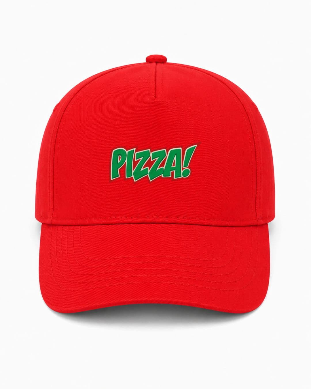 Ricamo Personalizzato - Cappellino Ricamato Unisex Da Baseball Regolabile – Design Scritta Pizza-Biiply