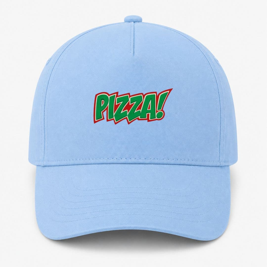 Ricamo Personalizzato - Cappellino Ricamato Unisex Da Baseball Regolabile – Design Scritta Pizza-Biiply