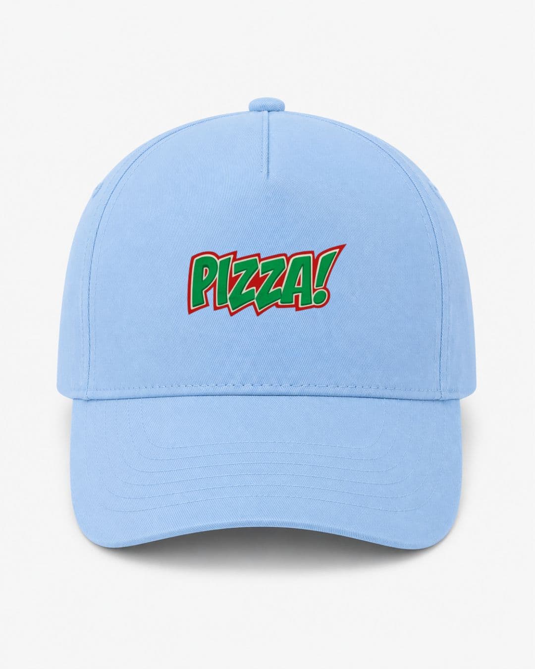 Ricamo Personalizzato - Cappellino Ricamato Unisex Da Baseball Regolabile – Design Scritta Pizza-Biiply