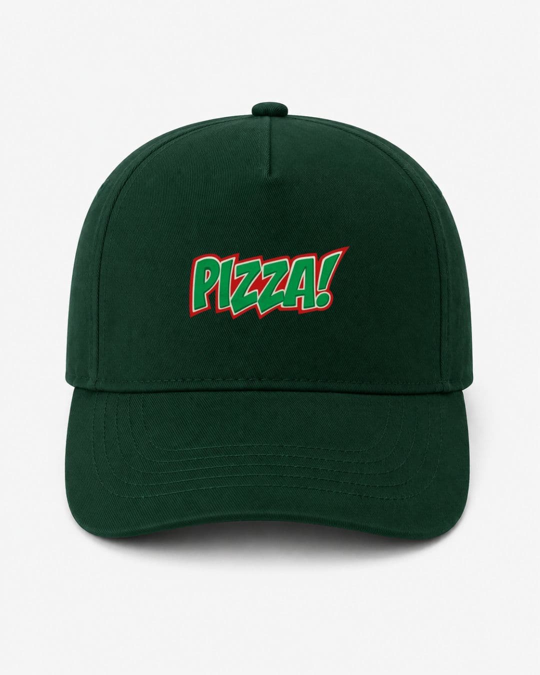 Ricamo Personalizzato - Cappellino Ricamato Unisex Da Baseball Regolabile – Design Scritta Pizza-Biiply