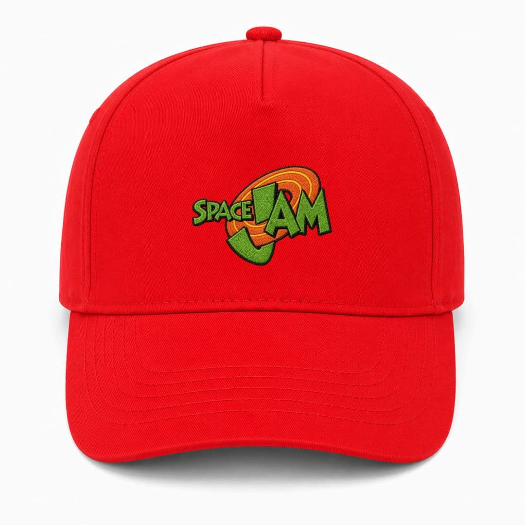 Ricamo Personalizzato - Cappellino Ricamato Unisex Da Baseball Regolabile – Design Space jam-Biiply