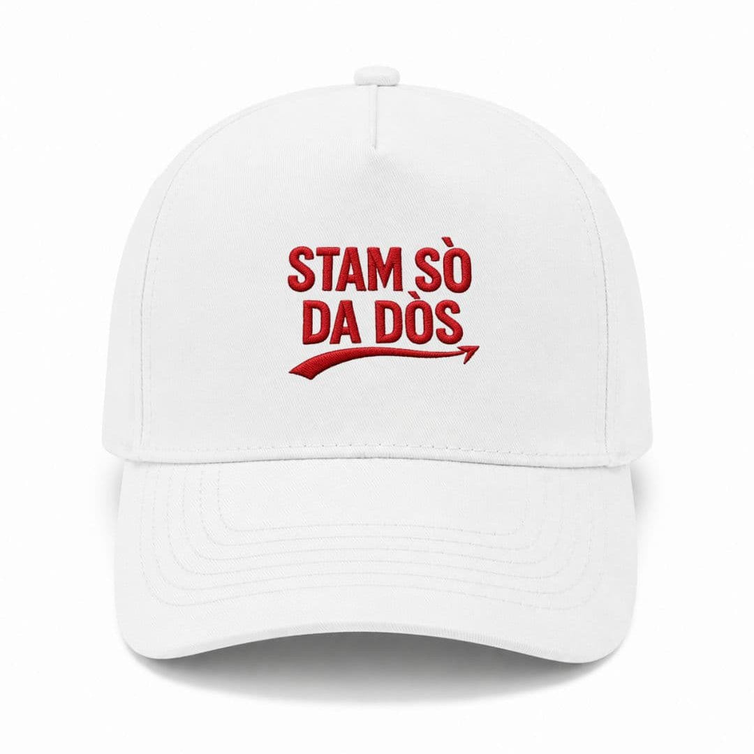 Ricamo Personalizzato - Cappellino Ricamato Unisex Da Baseball Regolabile – Design Stam sò da dòs-Biiply