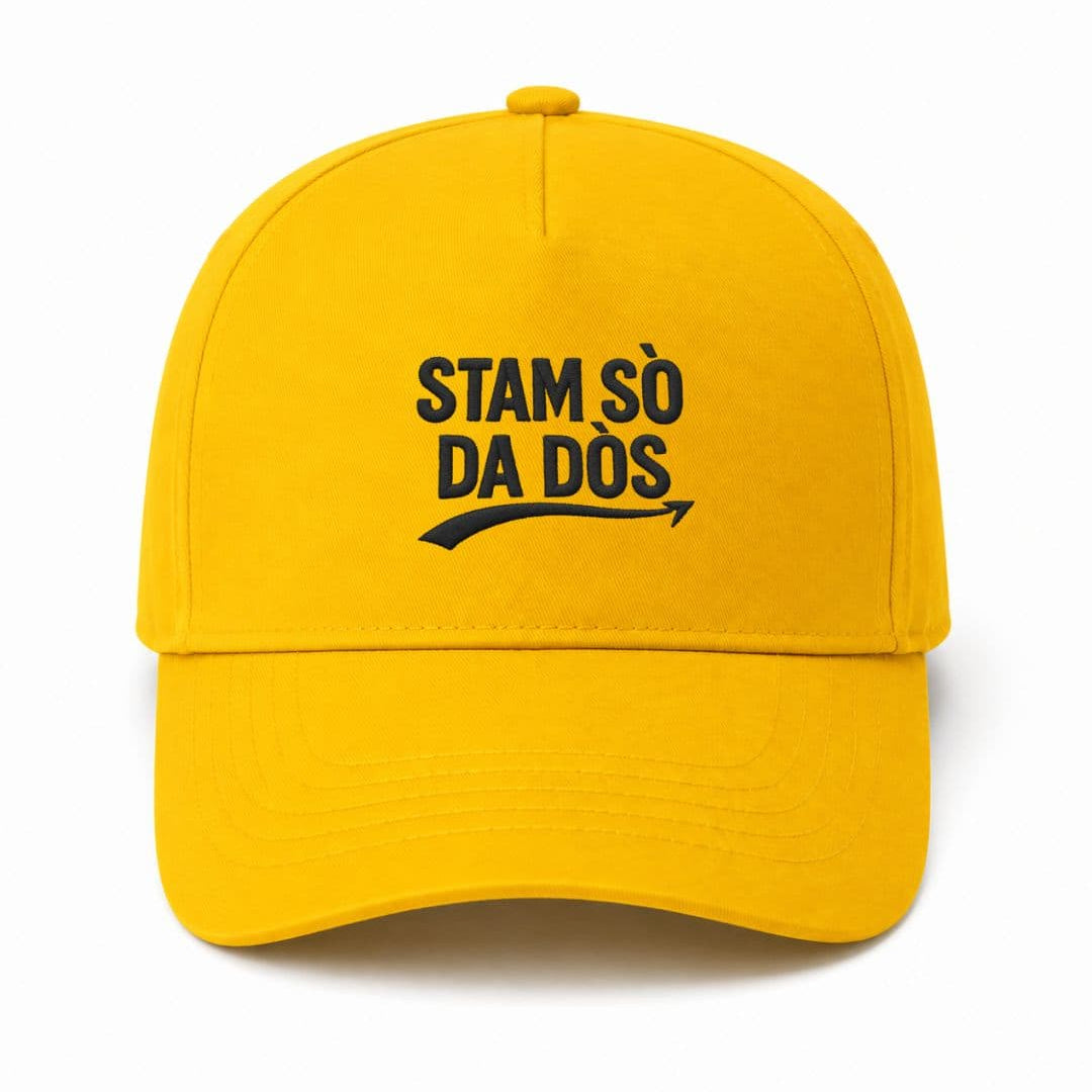 Ricamo Personalizzato - Cappellino Ricamato Unisex Da Baseball Regolabile – Design Stam sò da dòs-Biiply