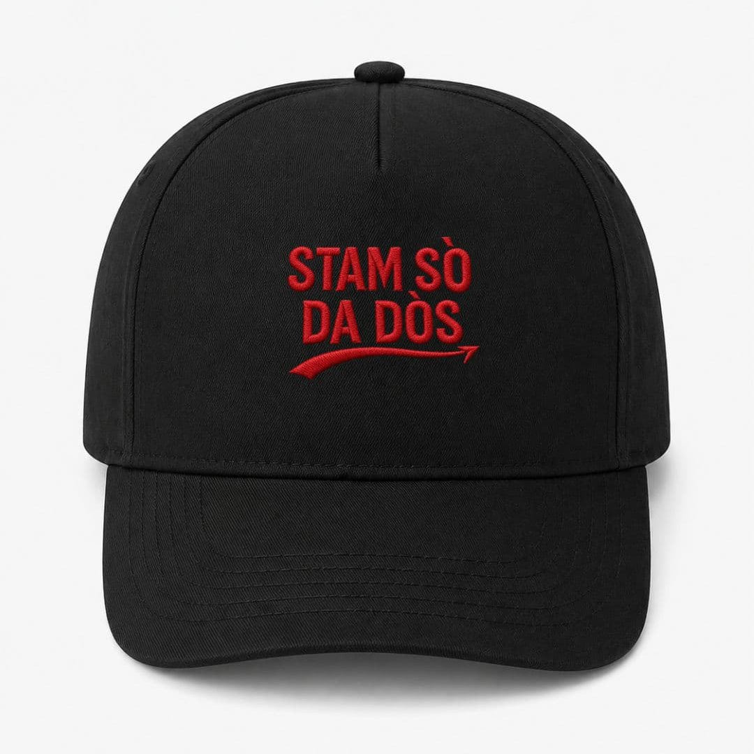 Ricamo Personalizzato - Cappellino Ricamato Unisex Da Baseball Regolabile – Design Stam sò da dòs-Biiply